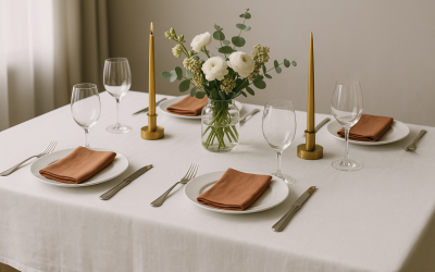 Comment choisir et entretenir une nappe blanche pour sublimer sa table au quotidien